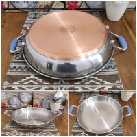 Wokpan wajan 30cm Maxim Export Stainless Steel sus 316 Kitchenware