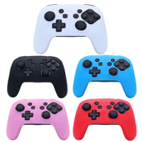 Soft Silicone Shell Skin Cases For Nintendo Switch Pro Controller Cover Gamepad Joystick Housing Video Games Accessories