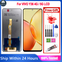 Applicable to 6.64\ Original Black For Vivo Y36 4G V2247 Vivo Y36 5G V2248/ iQOO Z7x LCD Display Tou