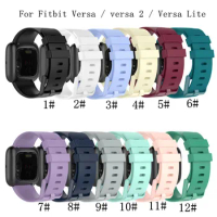 Silicone Watch Strap Bracelet For Fitbit Versa 2 Band Soft Silicone Strap Smart Watch Accessories For Fitbit Versa / versa lite