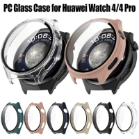 PC Glass Case for Huawei Watch 4 4pro Tempered Glass Screen Protector Bumper Frame Protector for Huawei Watch 4pro Case Cover