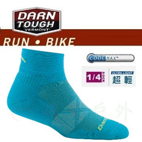 【【蘋果戶外】】Darn Tough 1773 夏威夷藍 男款【終身保固】1/4 Sock Ultra Light 戶外機能襪 100％美國製造 雪襪 跑步襪 單車