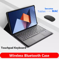 Case for Honor Pad 9 2023 12.1inch 8 12 X9 11.5inch X8 Pro 11.5 for MagicPad 13 Wireless Bluetooth Trackpad Keyboard with Mouse