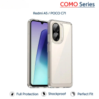 Sarung Telefon, Untuk Xiaomi Redmi A5 / POCO C71, Sarung Keras Kalis Kejutan Jelas, Anti-Cap Jari, R