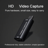 USB 2.0 Video Capture Card 4K HDMI-compatible Video Grabber Live Streaming Box Recording For PS4 XBOX Phone Game DVD HD Camera