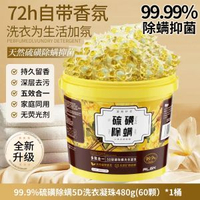5D硫磺除蟎洗衣凝珠留香珠洗衣液球護色除菌五合一持久留香72小時-【99%除菌除蟎】5D硫磺除蟎洗衣凝珠480g 均碼-款式9