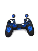 Silicone For Ps4 Pattern God Of War 3 With Analog Cover - Blue