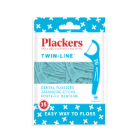 【美國Plackers】雙線倍潔亮白牙線棒(35支裝)