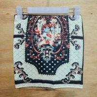 Rok Span Mini Motif Bunga Polyester 01