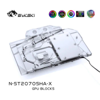 Bykski Water Block use for ZOTAC RTX2070 SUPER 8GD6 MINI OC / Full Cover Copper Radiator Block / 3PIN 5V A-RGB / 4PIN 12V RGB