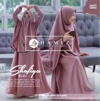 Gamis anak shofiya set khimar+cadar syari 6-12 tahun WOLFIS. uk XL putih