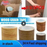 1/2/3PCS Repair Subsidies Stickers Realistic Wood Grain Floor Stickers Self Adhesive Fix Patch Furniture Renovation Skirting