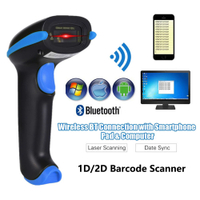 PDF417 Máy quét mã vạch không dây  1d 2D QR Bluetooth Đầu đọc mã vạch USB máy quét 2D QR Đầu đọc mã 