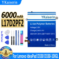 6000mAh YKaiserin Battery L17D2PF2 For Lenovo IdeaPad D330 D330-10IGL D330-10IGM D335-10IGM L17L2PF3 L17C2PF1 N4000 N5000