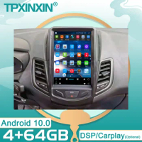 Android 10 4+64G For Ford Fiesta MK7 2009-2016 IPS Touch Screen Navigation Car Multimedia GPS Radio Player Buit-in Carplay