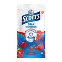 ScottS Dha Omega 3 Gummies Strawberry Brain Support 15S For Kids