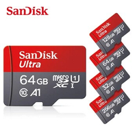 10pcs SanDisk Ultra A1 Memory Cards 32GB 64GB 128GB Free Shipping Wholesale Microsd Class 10 Flash Card for Phone/Tablet/Camera