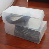 ●MY COLOR● DIY透明手提鞋盒 置物 儲物 雜物 可視 旅行 出差 收納 防塵 防汙【N166】