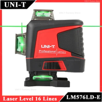 UNI-T Laser Level LM576LD E 16 Lines Professional Laser Level 360 Self-leveling Tool Meter with Remote Control Receiver