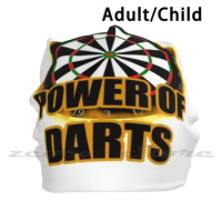 Darts Wm Power Of Darts Personalized Pattern Knit Hats Plus Size Elastic Soft Cap Darts World Creative Ideas Arrows Phil Taylor