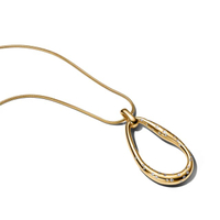 สร้อยคอ Organically Shaped Stone-Set Statement Pendant Necklace สีทอง