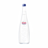 Evian Sparkling Natural Water Glass, 750ml