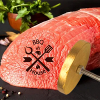 Custom Branding Iron BBQ, Steak Brand Iron, Wood Burning Stamp, Electronic Heating Rod, Custom Food Branding Iron, Wood Stamp