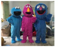Elmo cookie monster Grover cooki Mascot Costumes Pony Advertisement Birthday Party Walking Cartoon Apparel Adult Size