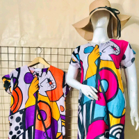 [Daster Zahra] Zipper Sofia ld 120cm bahan kain Matt rayon solo halus tidak panas dan nyaman dipakai