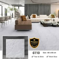 Sticker Lantai Keramik Granit 60cm x 60cm Stiker Lantai PVC Vynil Bahan Premium Granit 6110