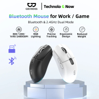 GOOJODOQ 2-in-1 Professional Office & Gaming Mouse - Silent Click, Backlight & Rechargable