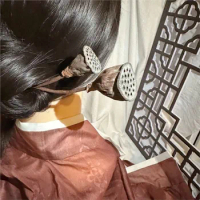 Mysterious Lotus Casebook Same Li Lianhua Headdress Cheng Yi Same Lotus Style Hairpin Hanfu Ancient Costume Wearing Headdress