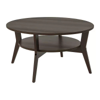 JAKOBSFORS 咖啡桌, 深棕色 染色橡木面板, 80 公分