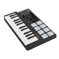 New WORLDE Panda MIDI Keyboard MIDI controller and Drum Pad MINI 25-Key Ultra-Portable USB MIDI Keyboard Controller