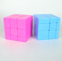 Khối Rubik Bậc Ba Khối Rubik Hình Người Ngoài Hành Tinh 3 Đồ Chơi Giáo Dục Bôi Trơn Thi Đấu Chuyên Nghiệp Rubiks Cube Blue Pink Mirror