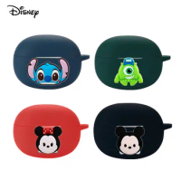 Cartoon Disney Earphone Case Cover For Realme Buds T100 Silicone Blutooth Earbuds Charging Box Protective Cover With Hook