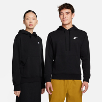 NIKE  上衣 男款 長袖上衣 帽T 運動 AS M NSW CLUB HOODIE PO FT 黑 CZ7858-010