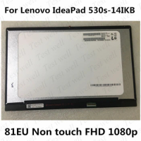 Original 14'' FHD LCD Non-Touch Display Digitizer Assembly With Bezel For Lenovo IdeaPad 530s-14 530s-14IKB 81EU 1920x1080