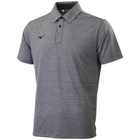【MIZUNO 美津濃】短袖上衣 男 POLO衫 灰 32TAYA0281