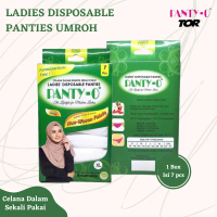 Panty O Hijau | Ladies’ Disposable Panties Celana Dalam Wanita Polos Sekali Pakai Putih Untuk Umroh/