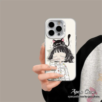 Cute Cat Sleepy Couple Case for Vivo V29 Pro Y100 Y11 Y12 Y12i Y17s Y27 V30 Y02A Y03T Y11s Y15s C0U7