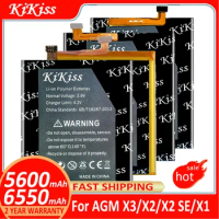 KiKiss Battery For AGM X3 X2/X2 SE X2SE X1 X 3 X 2 X 1 Batteries Batterij + Track NO