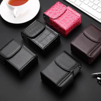 Cigarette Box Holder PU Leather Cigarette Case Cigarette Packets Gifts Smoker Smoke Tools Cigar Case Gadget