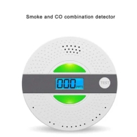 Carbon Monoxide Sensor Smoke and CO Combination Detector Fire Household Wireless Smoke Detector Sound and Light Alarm