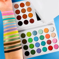 10pcs Eyeshadow Palette Priavte Label Cosmetics Wholesale Eye Shadow Bright Green Blue Natural Nude Shades No Logo Eyeshadow
