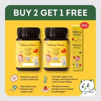 2 Hillary Farm Manuka Honey UMF 5+ Free Madu