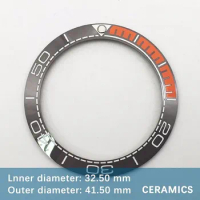 Watch Modification Aaccessory 41MM Ceramic Bezel Insert suitable for Omega Seahorse Watch Case Outer Ring Outer