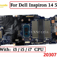 203071-1 For Dell Inspiron 14 5410 Laptop Motherboard With i3 i5 i7 11th Gen CPU 0TPG56 0TX40J 100% Tested