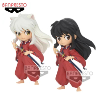 Qwiooe Original Japan Anime Figure 14cm The Q Version Of InuYasha Model Ornaments Anime Toys Gift Collectibles Figure