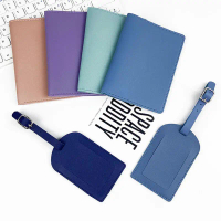 2Pcs/set Convenient Luggage Tag Portable Passport Case Travel Suitcase Label Recognition Mark Protec